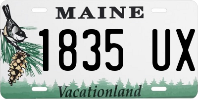 ME license plate 1835UX