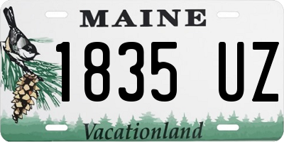 ME license plate 1835UZ