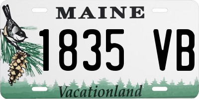 ME license plate 1835VB