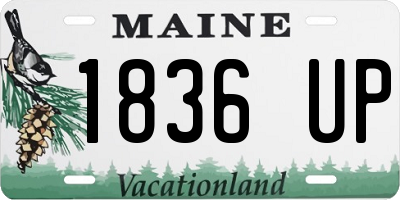 ME license plate 1836UP