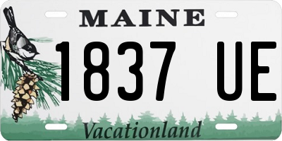 ME license plate 1837UE