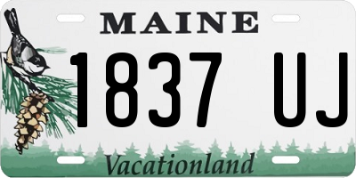 ME license plate 1837UJ