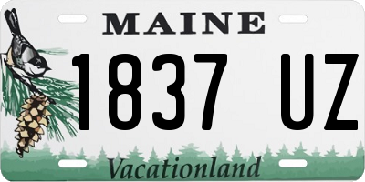 ME license plate 1837UZ