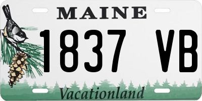 ME license plate 1837VB