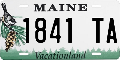 ME license plate 1841TA