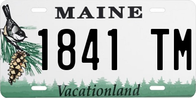 ME license plate 1841TM