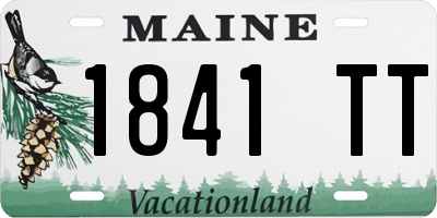 ME license plate 1841TT