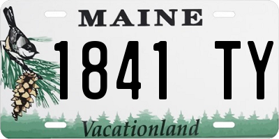 ME license plate 1841TY