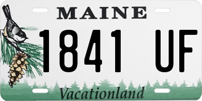 ME license plate 1841UF