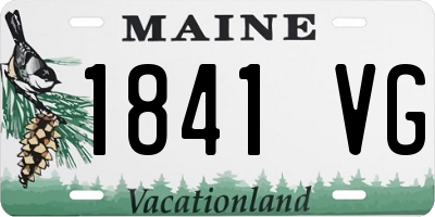 ME license plate 1841VG