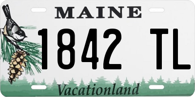 ME license plate 1842TL