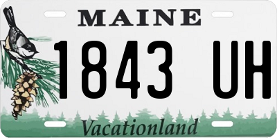 ME license plate 1843UH