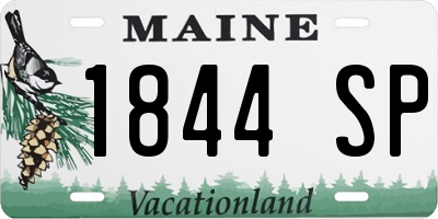 ME license plate 1844SP