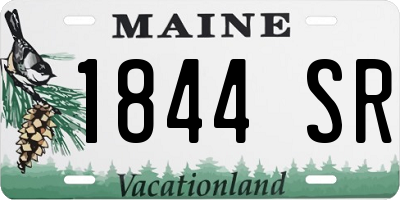 ME license plate 1844SR