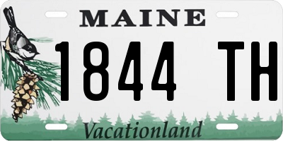 ME license plate 1844TH