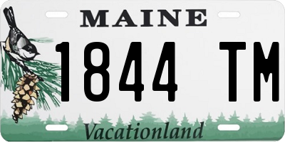 ME license plate 1844TM