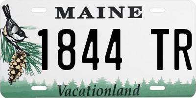 ME license plate 1844TR