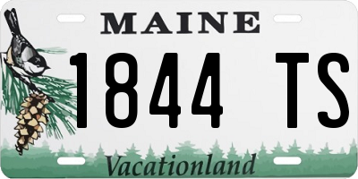 ME license plate 1844TS