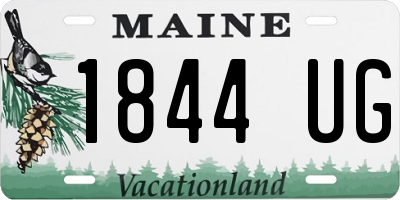 ME license plate 1844UG