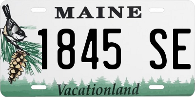 ME license plate 1845SE