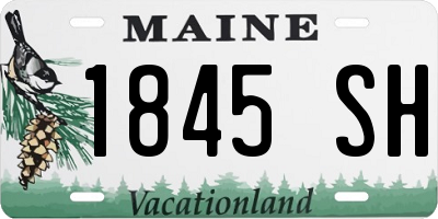 ME license plate 1845SH