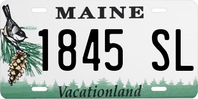 ME license plate 1845SL