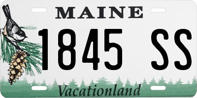 ME license plate 1845SS