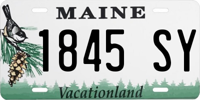 ME license plate 1845SY