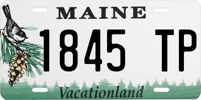 ME license plate 1845TP