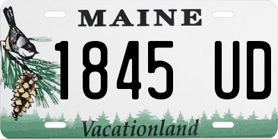 ME license plate 1845UD