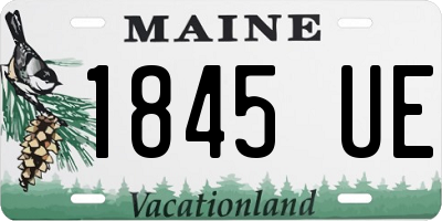ME license plate 1845UE