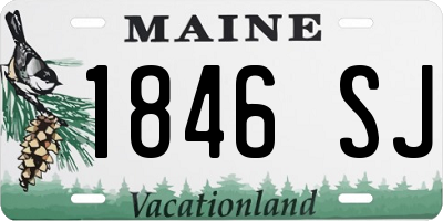 ME license plate 1846SJ