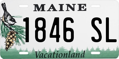 ME license plate 1846SL