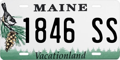 ME license plate 1846SS