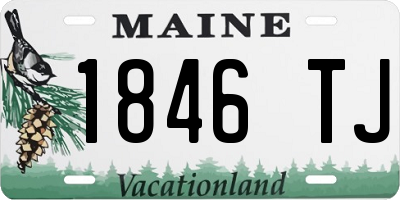 ME license plate 1846TJ