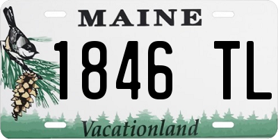 ME license plate 1846TL