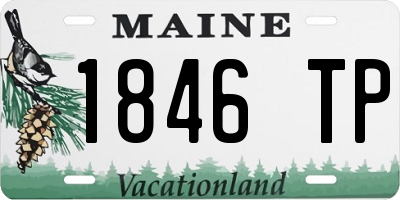 ME license plate 1846TP