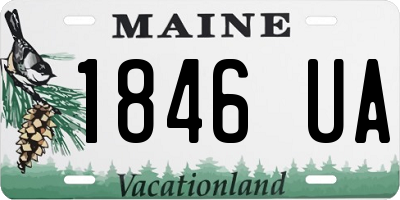 ME license plate 1846UA