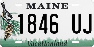 ME license plate 1846UJ
