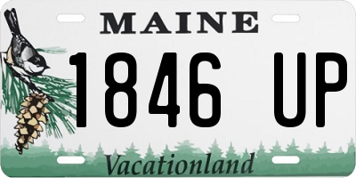 ME license plate 1846UP