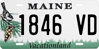 ME license plate 1846VD