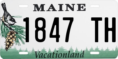 ME license plate 1847TH
