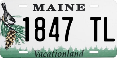 ME license plate 1847TL