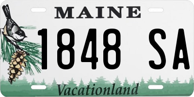 ME license plate 1848SA