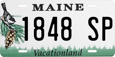 ME license plate 1848SP