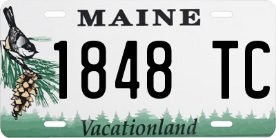 ME license plate 1848TC