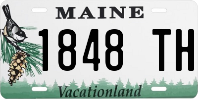 ME license plate 1848TH