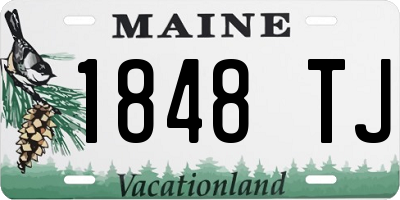 ME license plate 1848TJ
