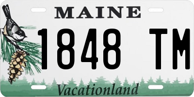 ME license plate 1848TM