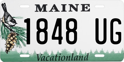 ME license plate 1848UG